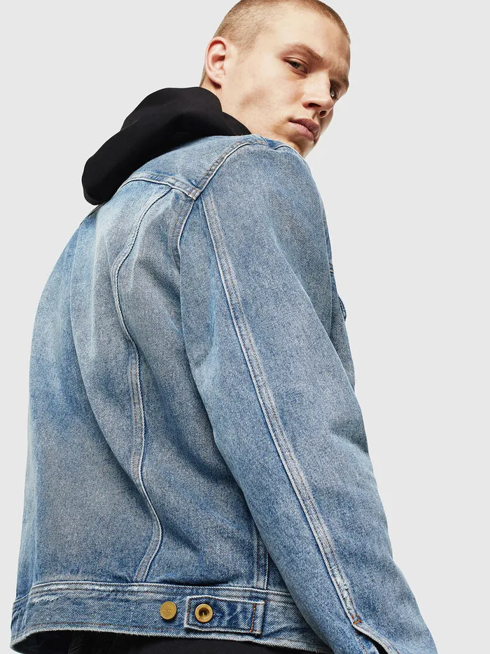 Diesel Jackets Mens DBRAY Light Blue