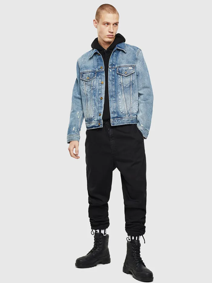 Diesel Jackets Mens DBRAY Light Blue