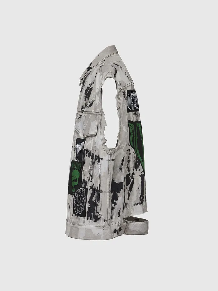 Diesel Jackets Mens DRAFFO BlackWhite