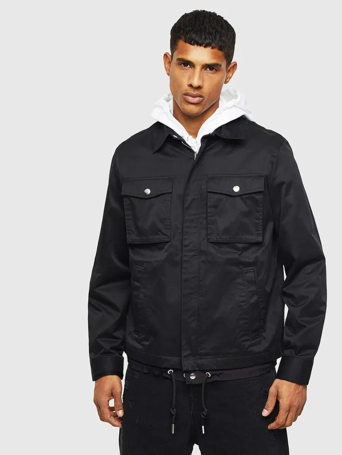 Diesel Jackets Mens JBEGO Black