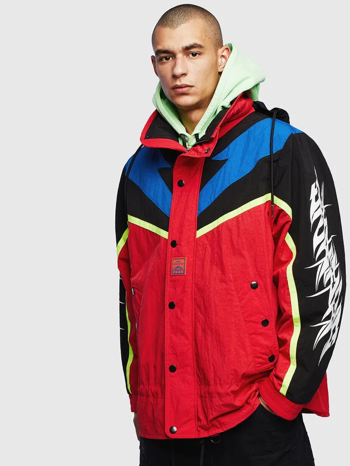Diesel Jackets Mens JBENDER Red