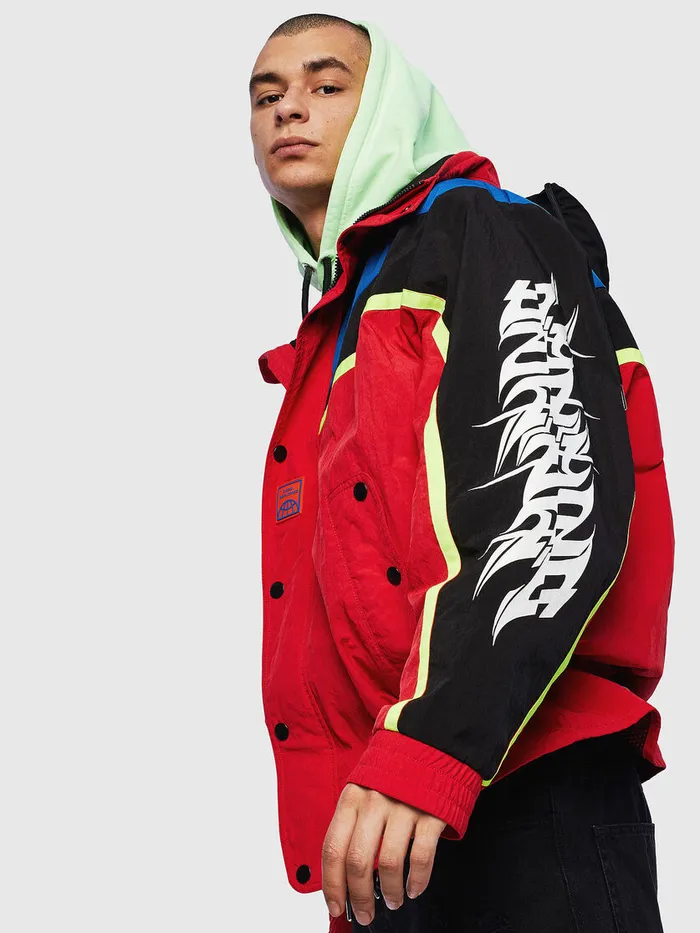 Diesel Jackets Mens JBENDER Red