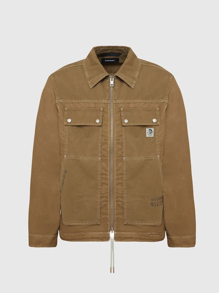 Diesel Jackets Mens JBERKLEY Light Brown