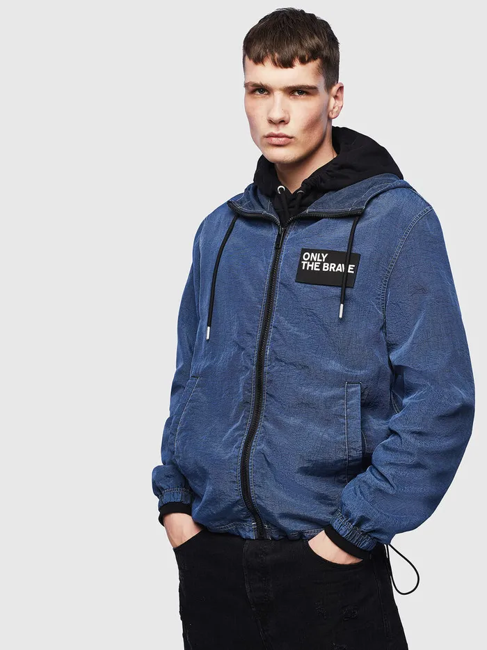 Diesel Jackets Mens JHEADIN Blue