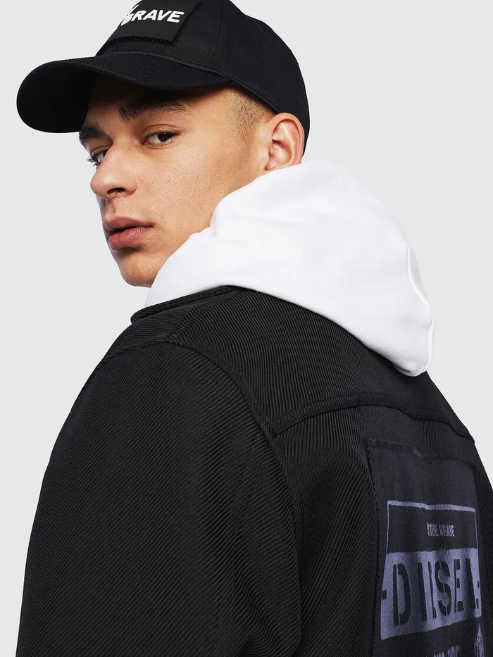 Diesel Jackets Mens JJESSYHOOD Black