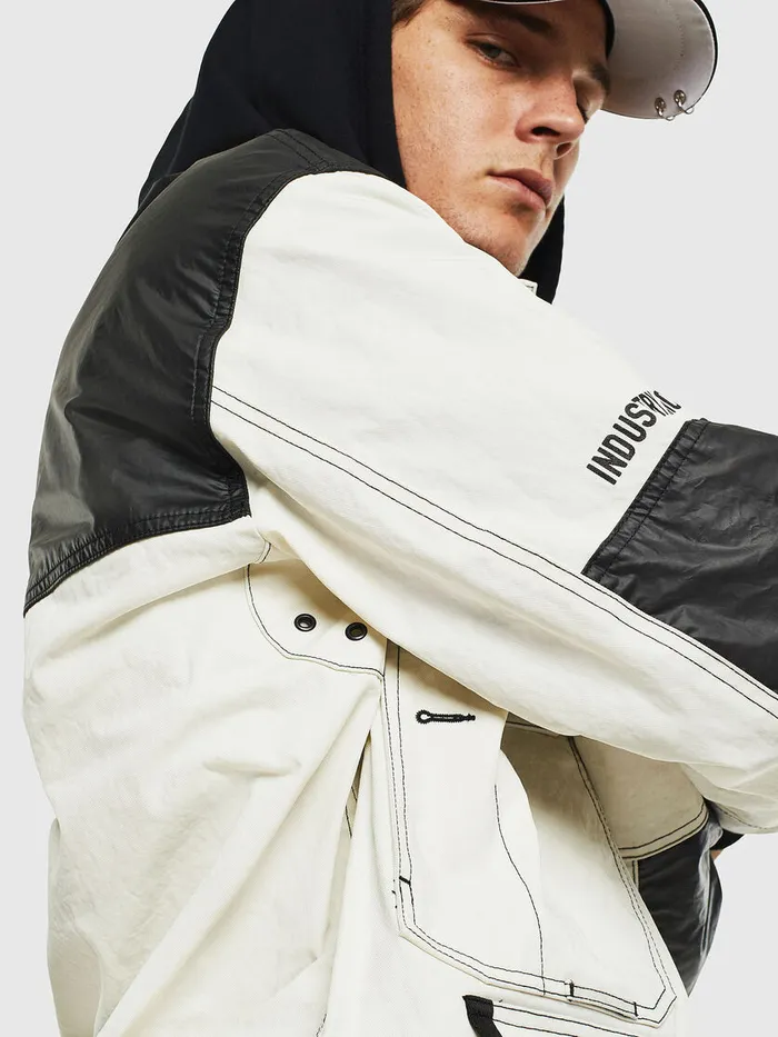 Diesel Jackets Mens JKENDY WhiteBlack