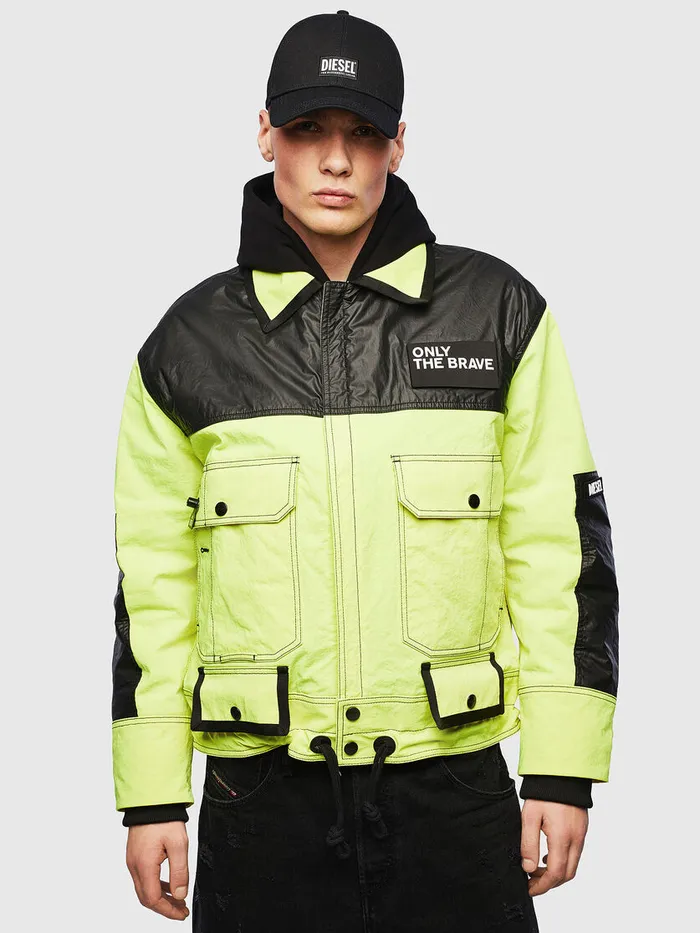 Diesel Jackets Mens JKENDY Yellow