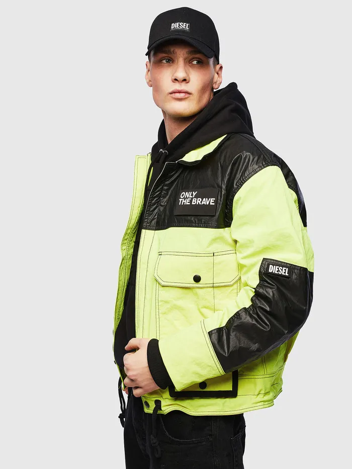 Diesel Jackets Mens JKENDY Yellow