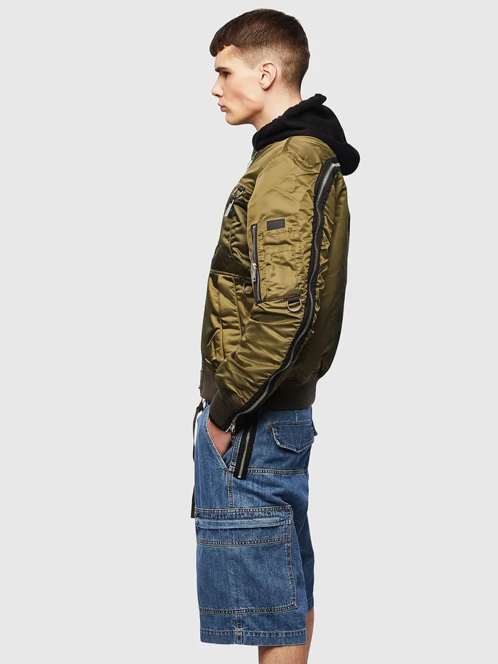 Diesel Jackets Mens JMARTEN Military Green