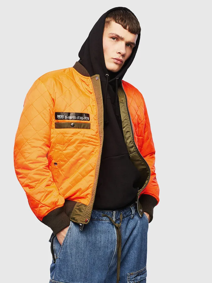 Diesel Jackets Mens JMARTEN Military Green