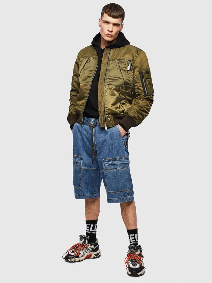 Diesel Jackets Mens JMARTEN Military Green