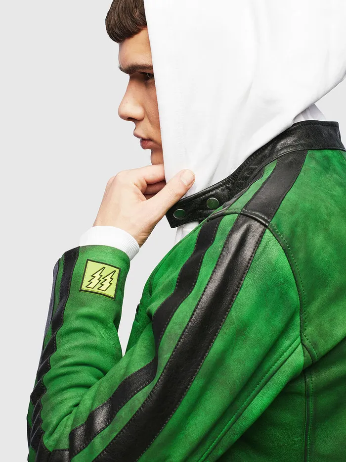 Diesel Jackets Mens LBOYA Green
