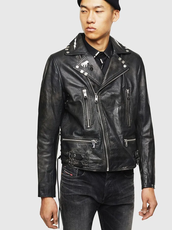 Diesel Jackets Mens LGOTIVA Black