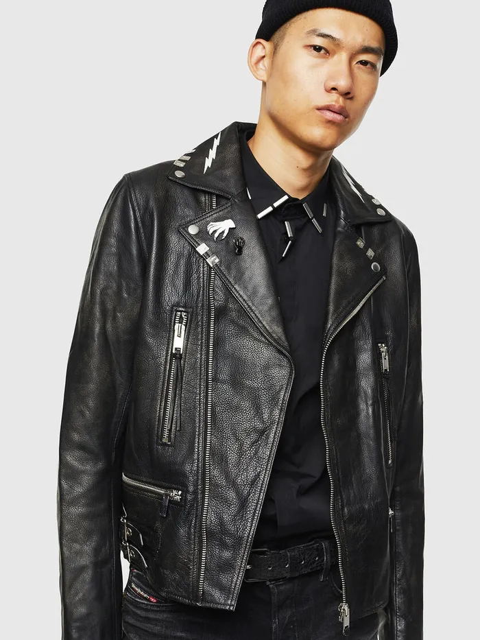 Diesel Jackets Mens LGOTIVA Black