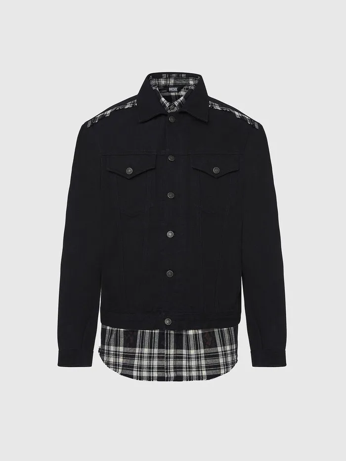 Diesel Jackets Mens NHILLC Black