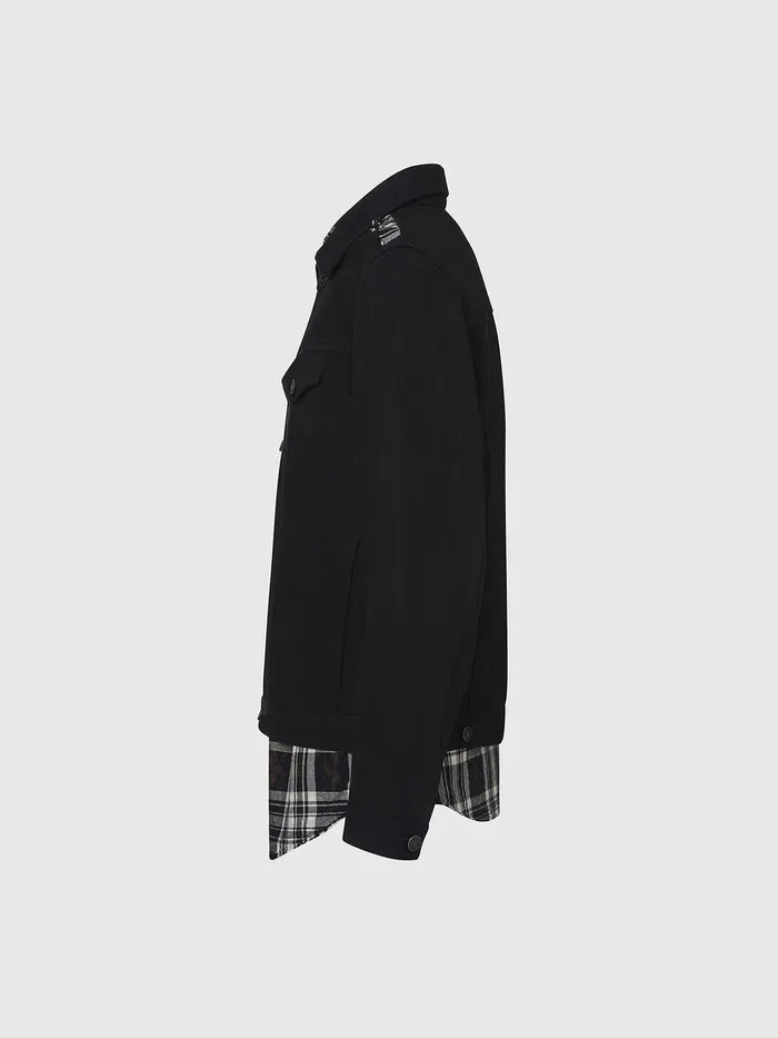 Diesel Jackets Mens NHILLC Black