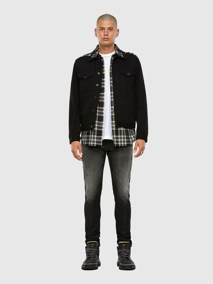 Diesel Jackets Mens NHILLC Black