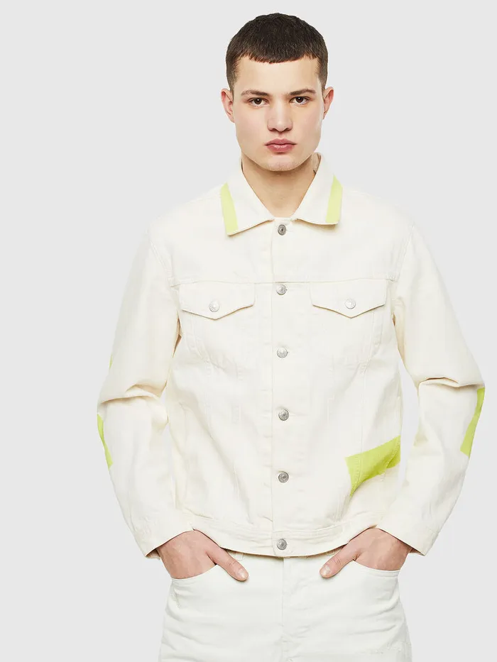 Diesel Jackets Mens NHILLSP White