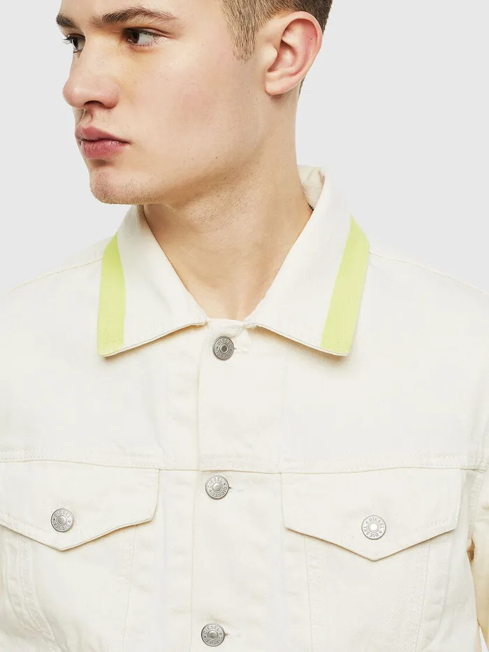 Diesel Jackets Mens NHILLSP White
