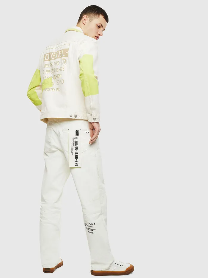 Diesel Jackets Mens NHILLSP White