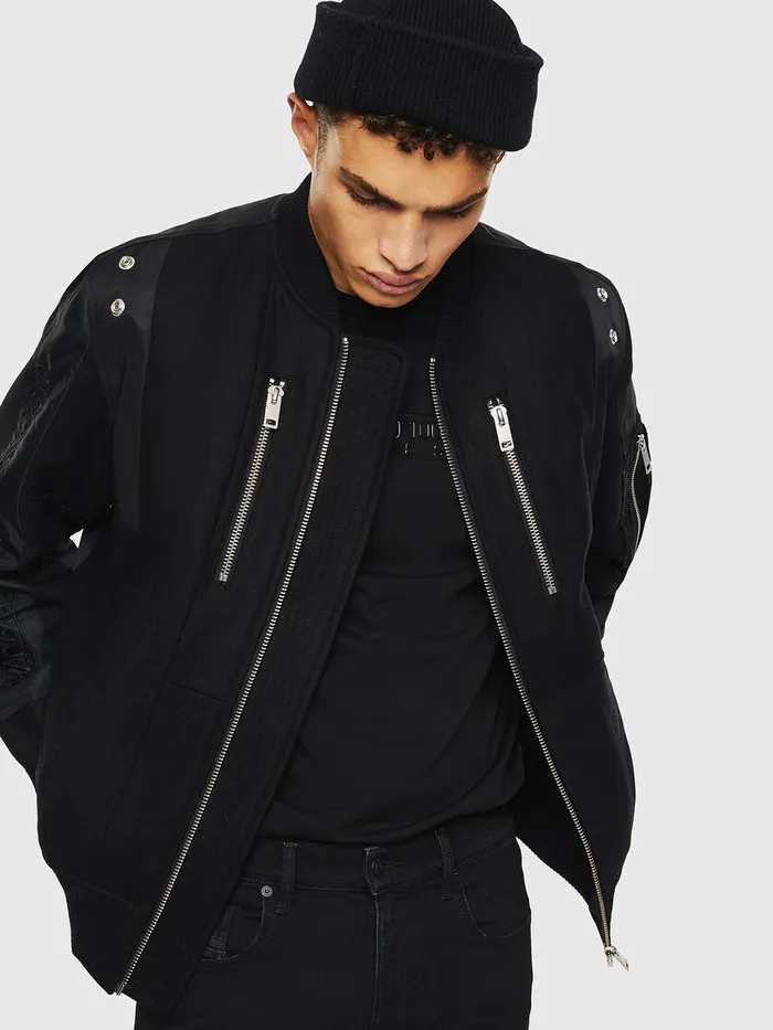 Diesel Jackets Mens WGARBO Black