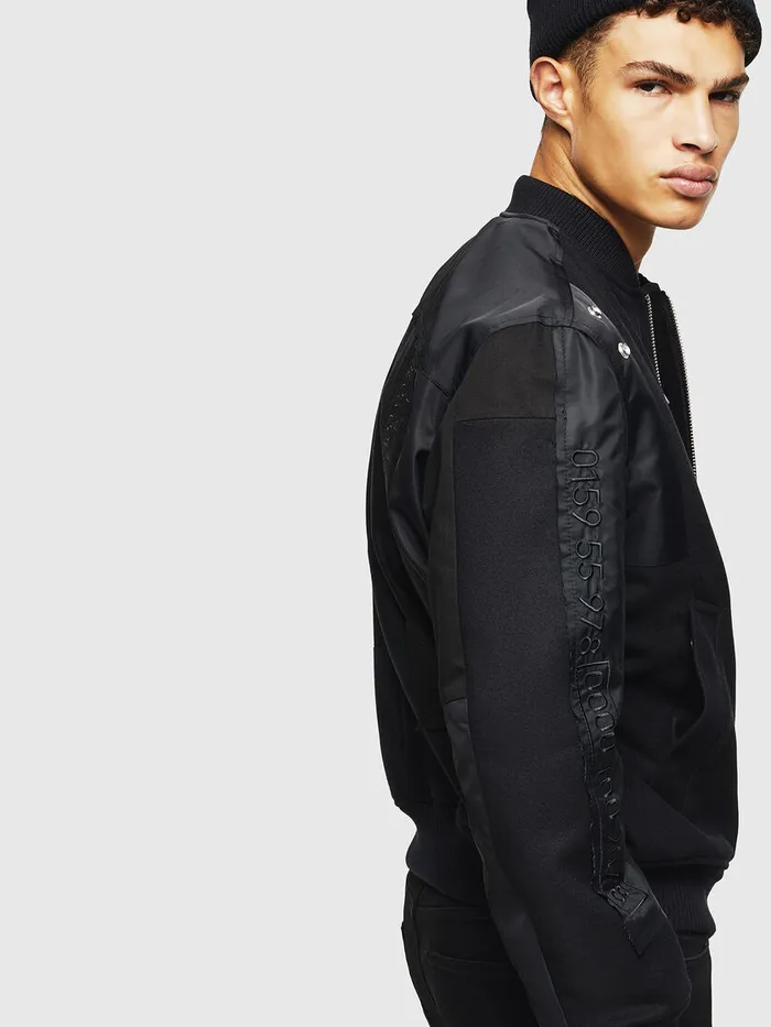 Diesel Jackets Mens WGARBO Black