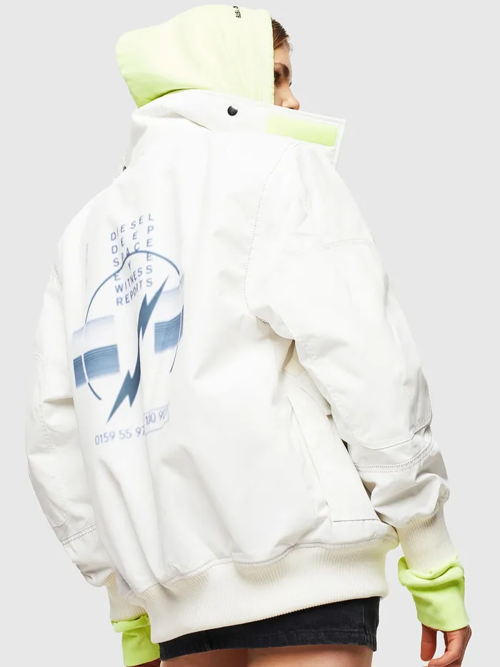 Diesel Jackets Mens WOKSO White