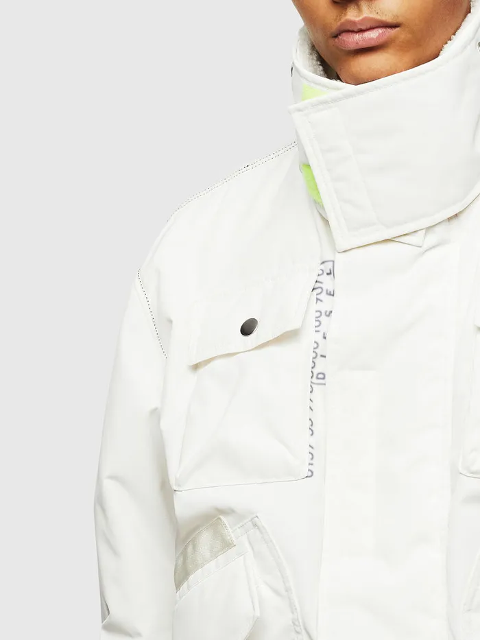 Diesel Jackets Mens WOKSO White