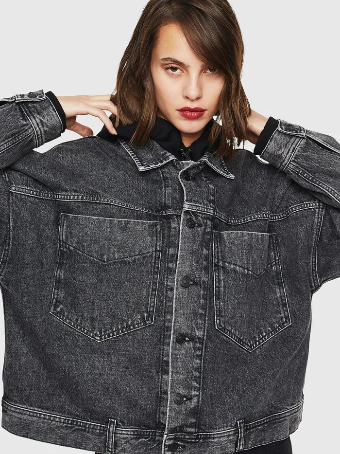 Diesel Jackets Womens DEJALA BlackDark grey