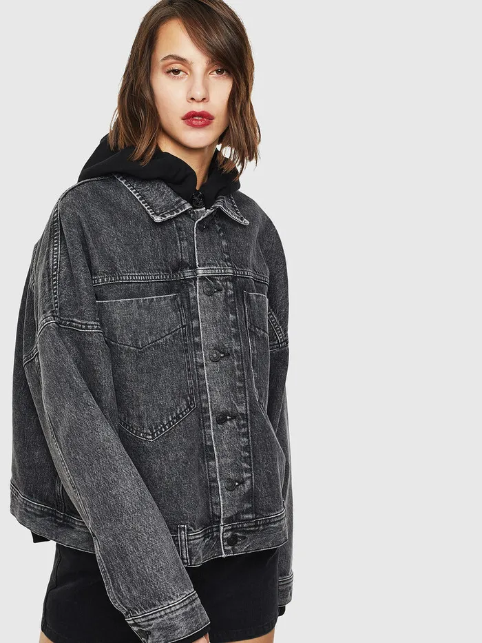 Diesel Jackets Womens DEJALA BlackDark grey