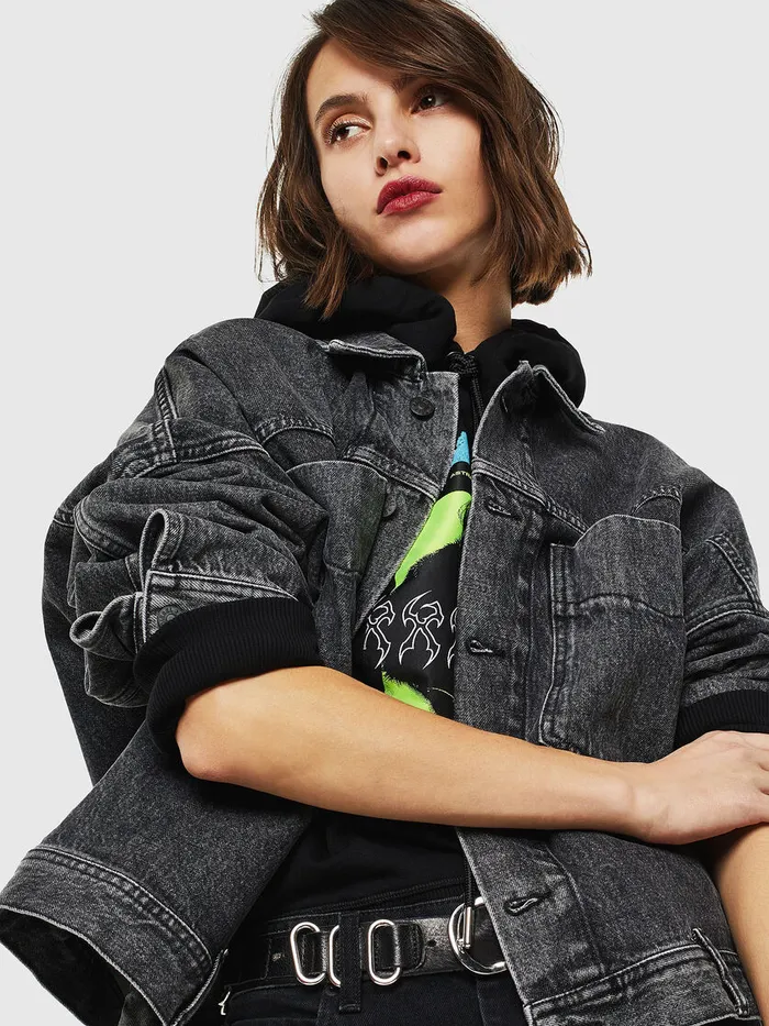 Diesel Jackets Womens DEJALA BlackDark grey