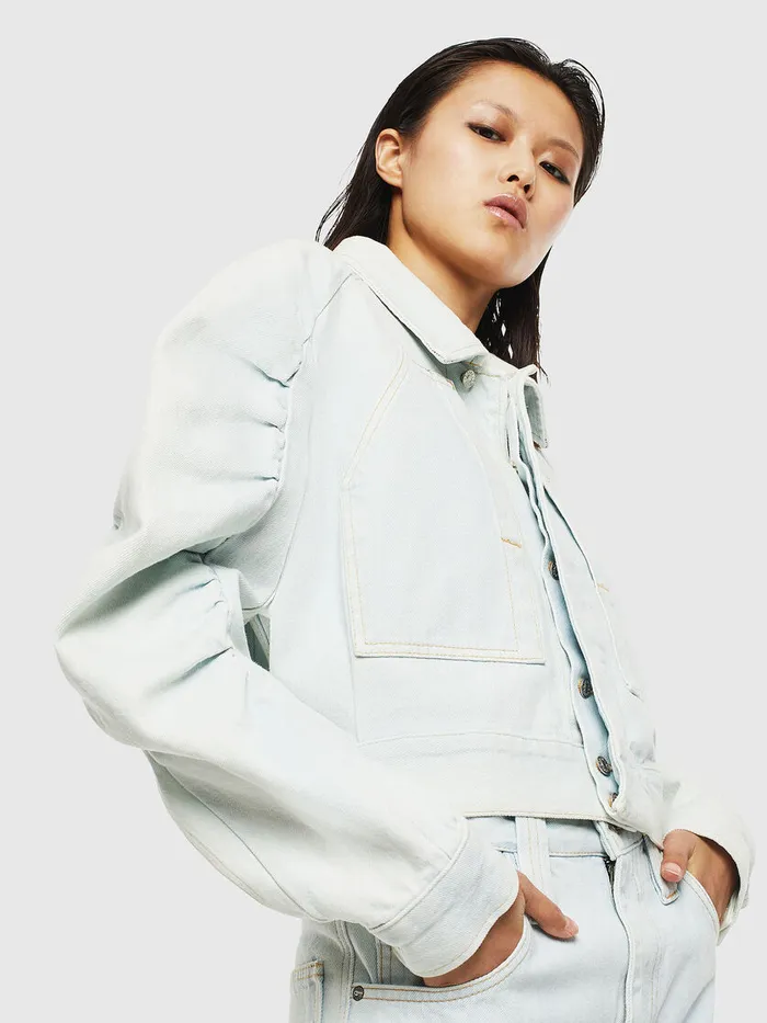 Diesel Jackets Womens DEMERYLR Light Blue