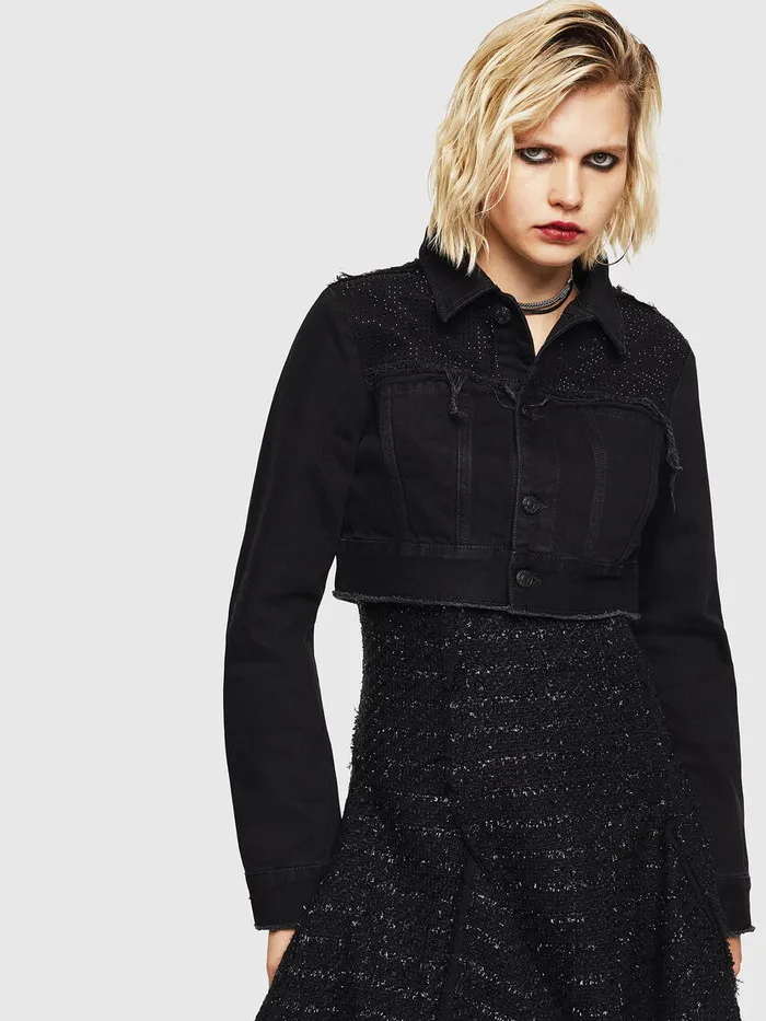 Diesel Jackets Womens DESVAUPY Black