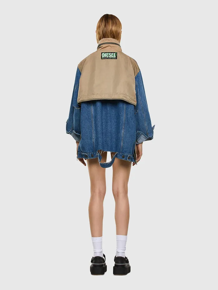 Diesel Jackets Womens GCLARICE BeigeBlue