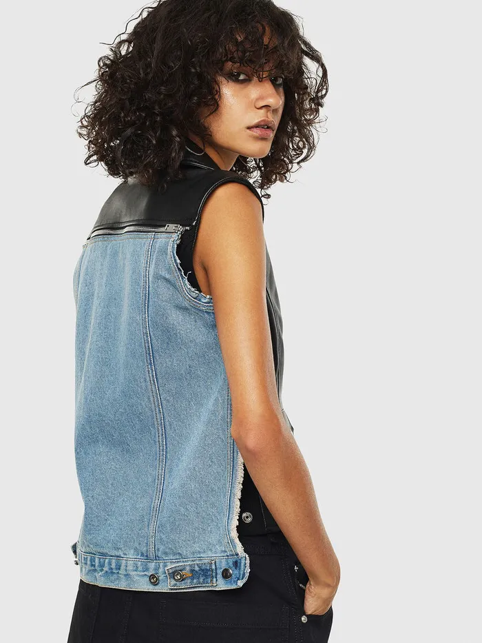 Diesel Jackets Womens LWELLS Black Leather