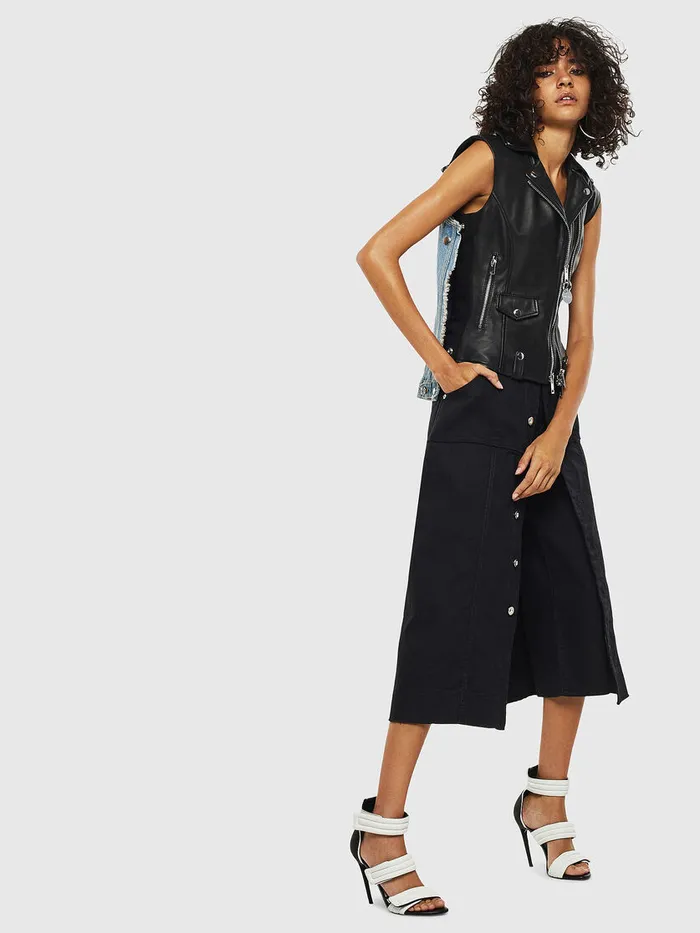 Diesel Jackets Womens LWELLS Black Leather