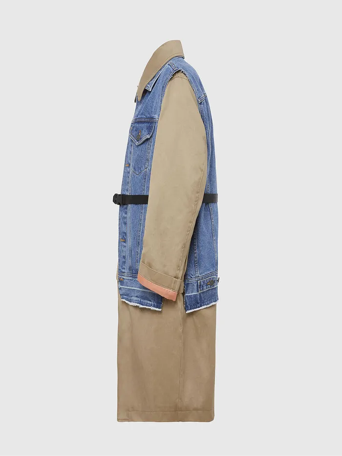 Diesel Jackets Womens WCHARIE BeigeBlue