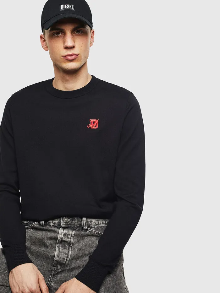 Diesel Knitwear Mens KFREEX Black Near Me