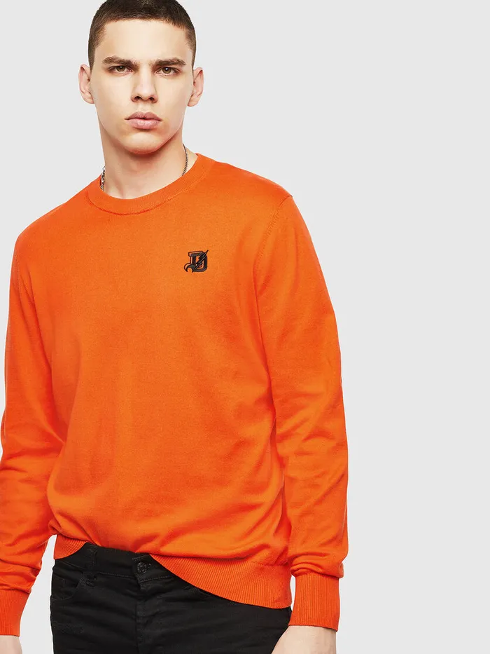 Diesel Knitwear Mens KFREEX Orange Online