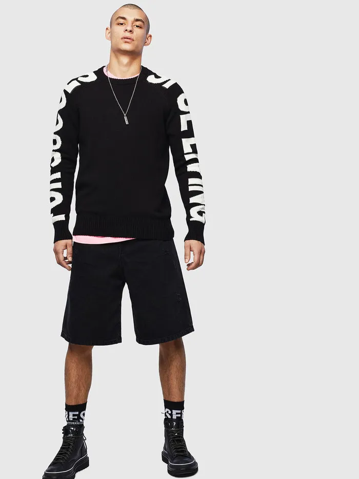 Diesel Knitwear Mens KINTARY Black Casaul
