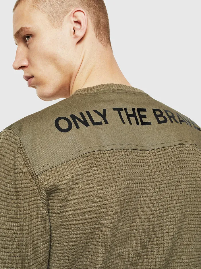Diesel Knitwear Mens KLESTER Military Green Cheap On Sale