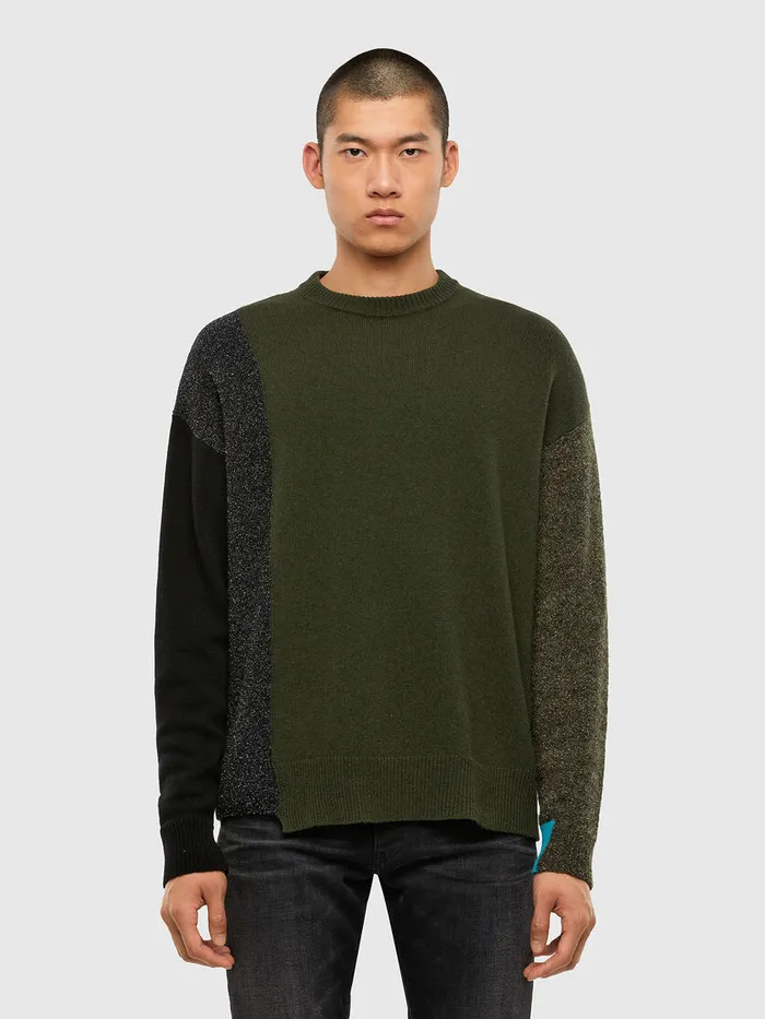 Diesel Knitwear Mens KMOSES Military Green Gift Ideas
