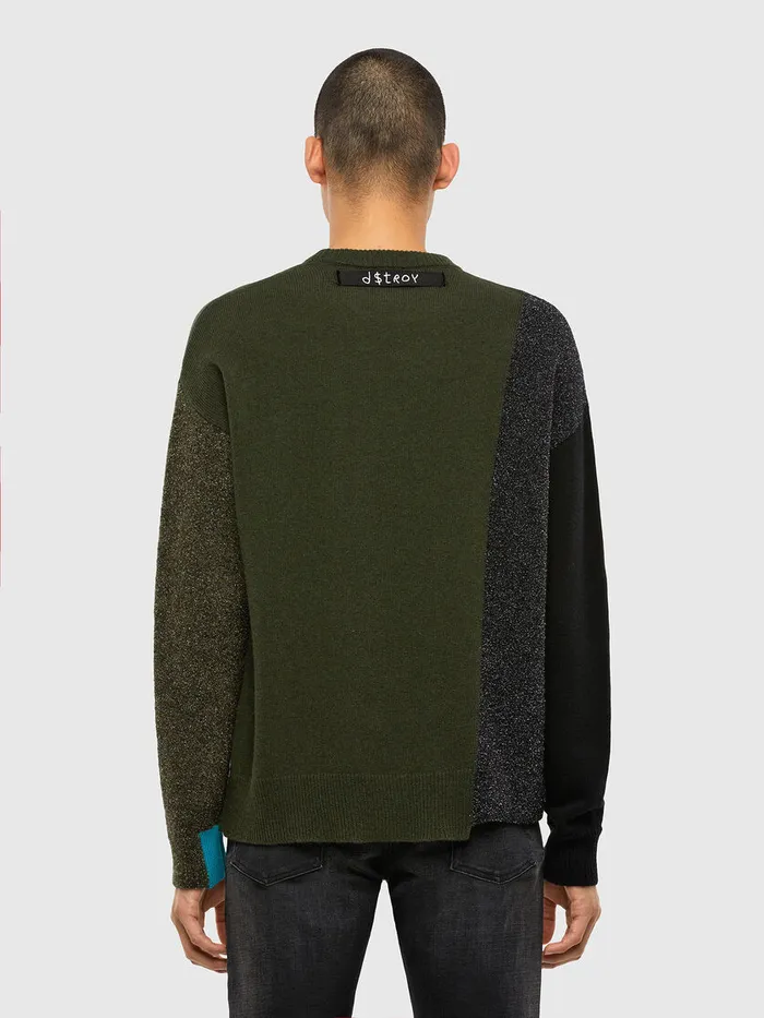 Diesel Knitwear Mens KMOSES Military Green Gift Ideas
