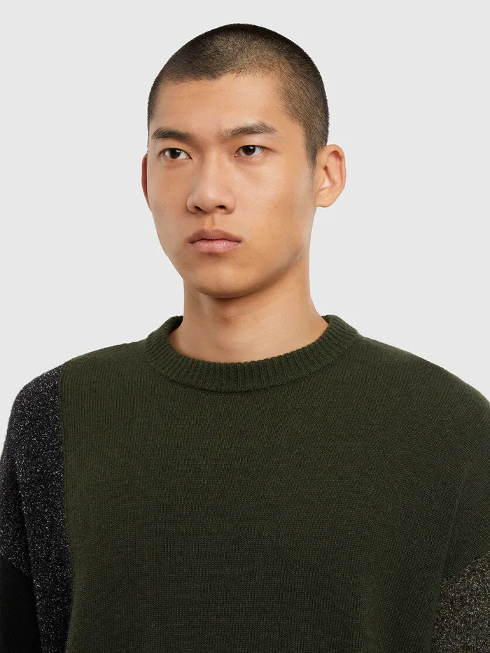 Diesel Knitwear Mens KMOSES Military Green Gift Ideas