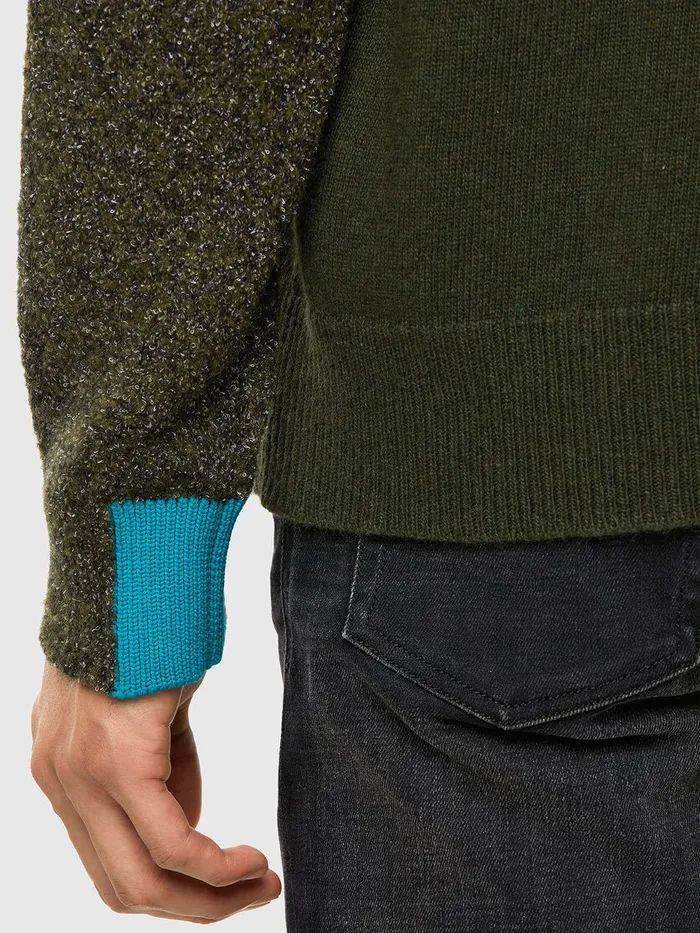 Diesel Knitwear Mens KMOSES Military Green Gift Ideas