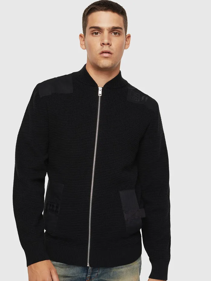 Diesel Knitwear Mens KPROXTER Black Gift for Friend