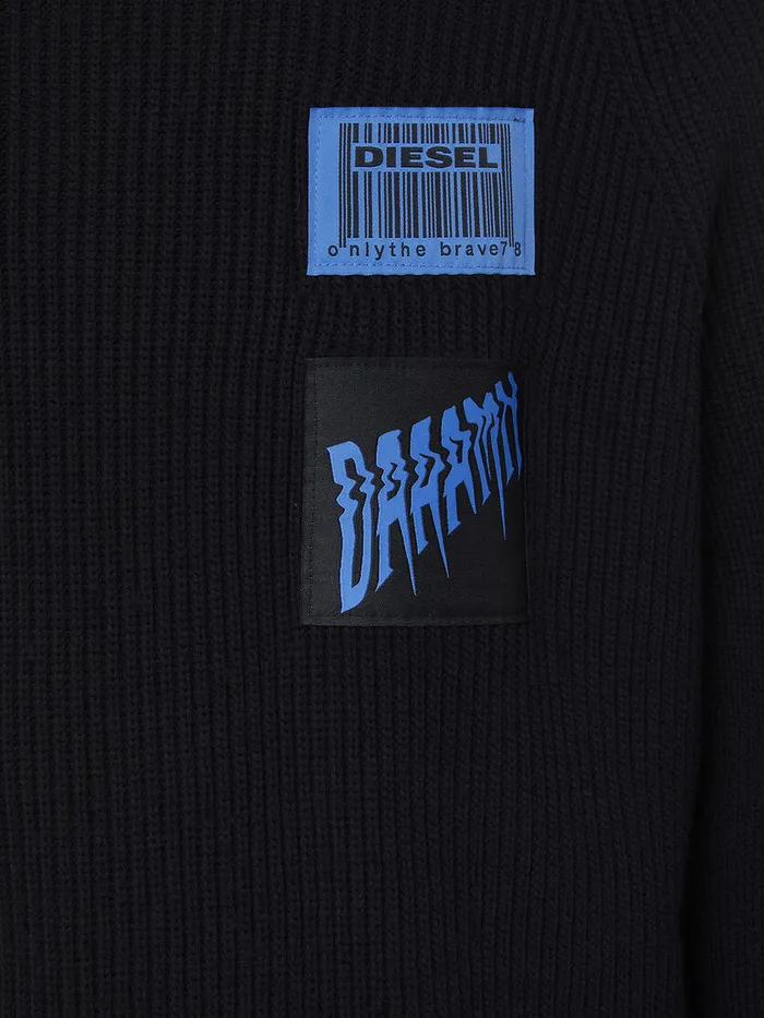 Diesel Knitwear Mens KSIMON Black Gift for Friend