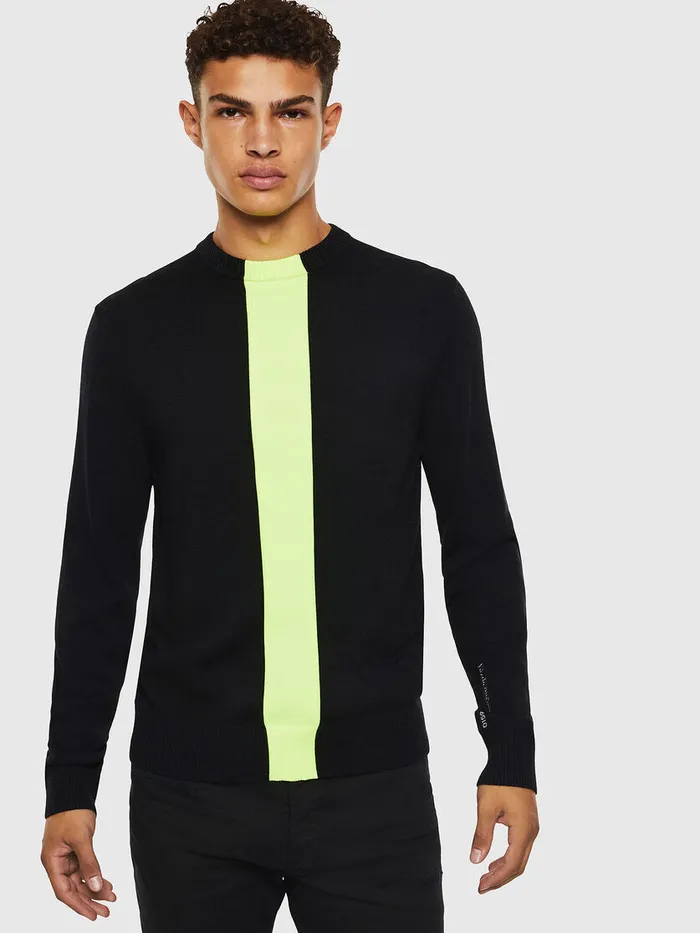 Diesel Knitwear Mens KTAPEX Black Cheap On Sale