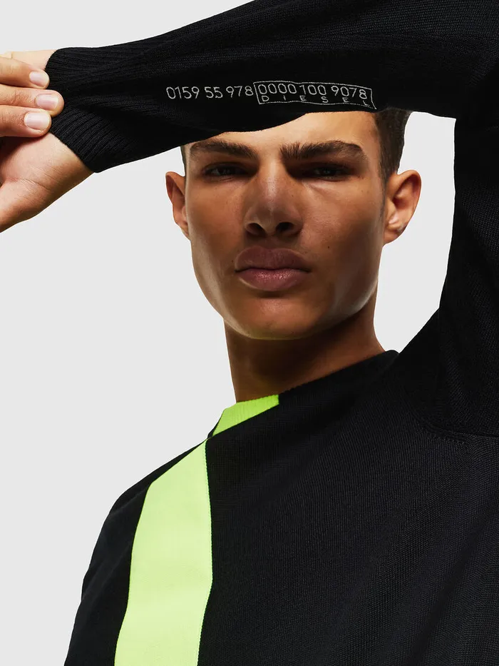 Diesel Knitwear Mens KTAPEX Black Cheap On Sale
