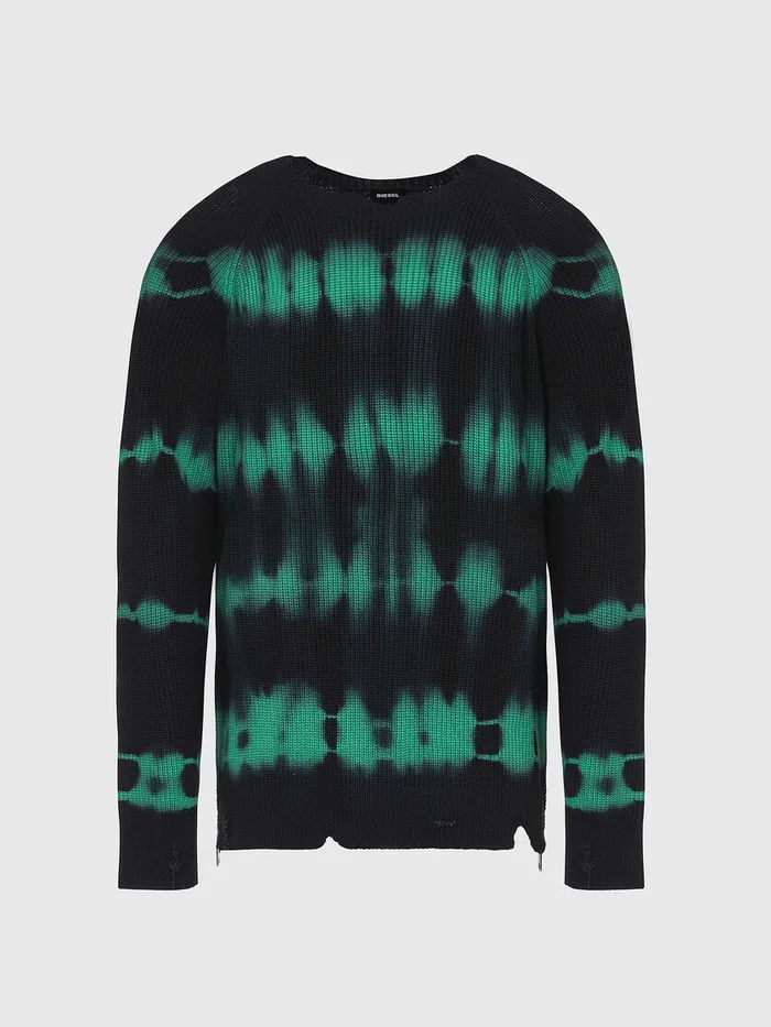 Diesel Knitwear Mens KTONI BlackGreen Gift Ideas
